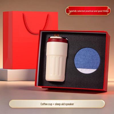 Business Gift Set with Coffee Cup and Sleep Aid Speaker