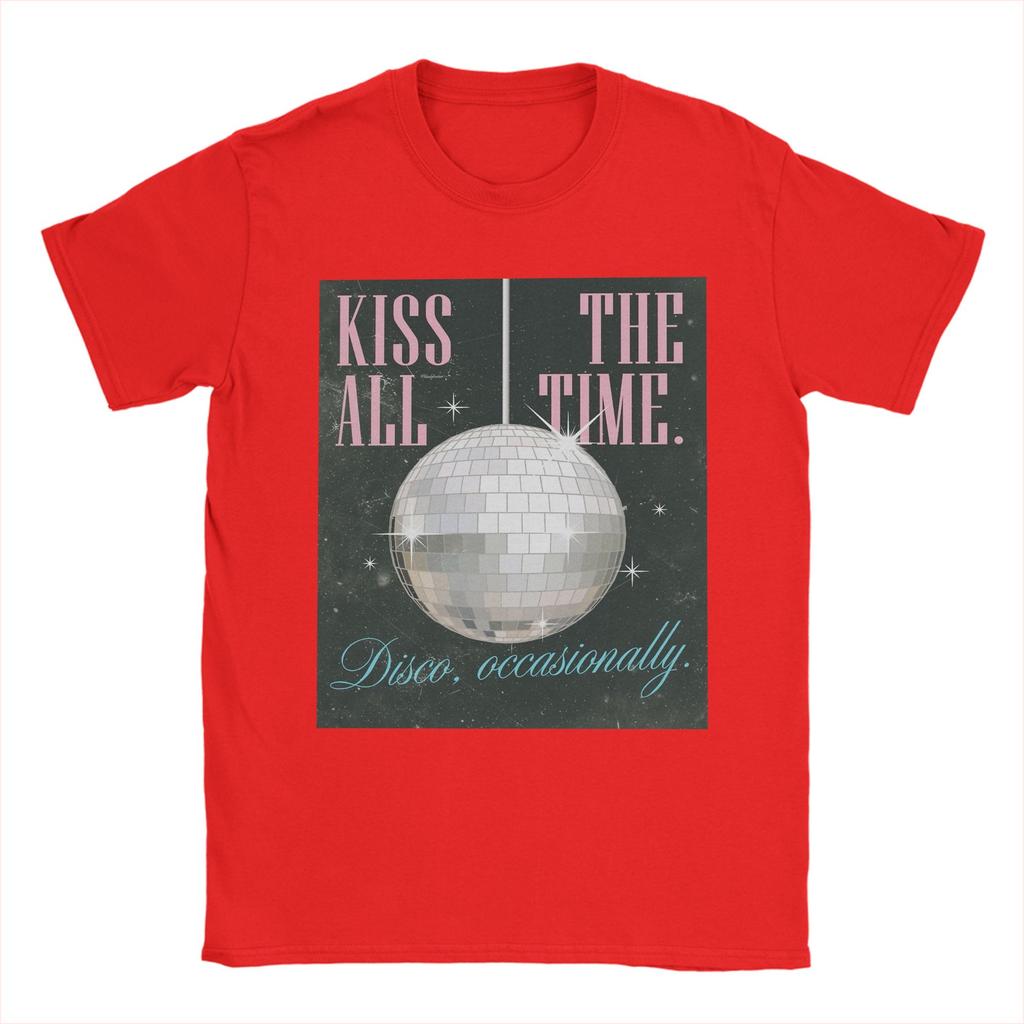 Men Harry Styles Kiss All The Time Disco Occasionally T Shirts Cotton Tops Fashion Short Sleeve Round Collar Tees Summer TShirt