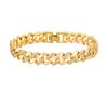 Jewelry Block Chain Bracelets Waterproof Cubic Zirconia Bangle  Jewelry Accessories