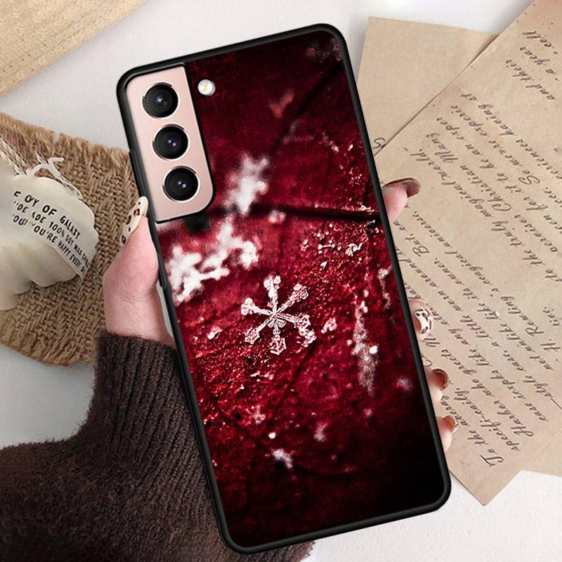 

Новый рождественский чехол для телефона со снежинками для Samsung Galaxy S22 S20 Ultra S20 S22 Plus S21 S10 S9 S8 Plus S10E S20 FE Funda Capa S22Ultra 5G