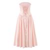 2025 Retro Strapless Elegant Backless Mid-Length Evening Dress - French Sexy Slim Fit