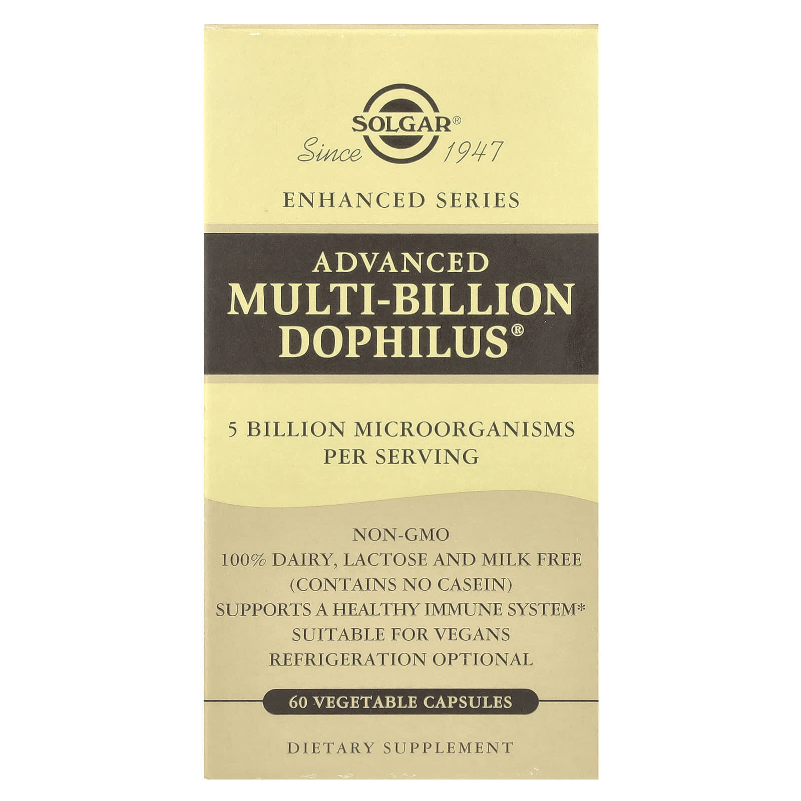 

Solgar, Advanced Multi-Billion Dophilus®, 60 овочевих капсул