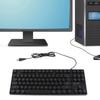 87 Keys USB Wired Keyboard Round Keycaps Typewriter Keyboard Durable Mechanical Keyboard  Laptop