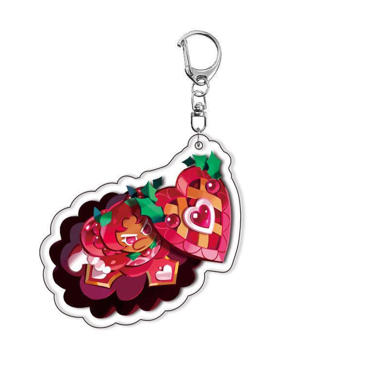 Cookie Run Kingdom Acrylic Game Related Products Keychain Jewelry Friend Fan Gift Bag Charms Souvenir Q Version Cartoon Fashion