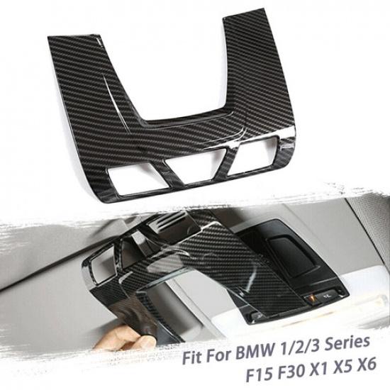 For BMW 1/2/3 Series F15 F30 X1 X5 X6 Carbon Fiber Reading Light Lamp Cover