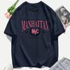 Summer Manhattan 1893 Creative 3D Print Women T Shirts Unisex Casual Y2K Tops Cotton Trendy T-Shirt Hip Hop Comfortable Woman Clothes