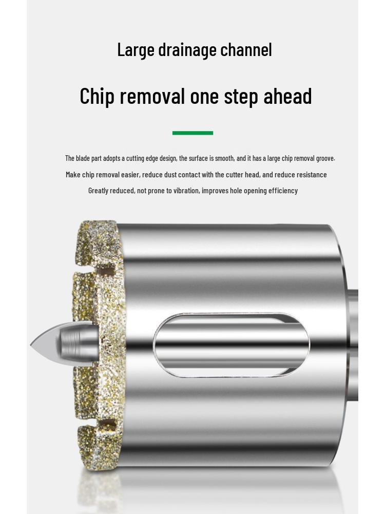 Positioning Drill Bit for Tile, Glass, Marble, and Stone Drilling