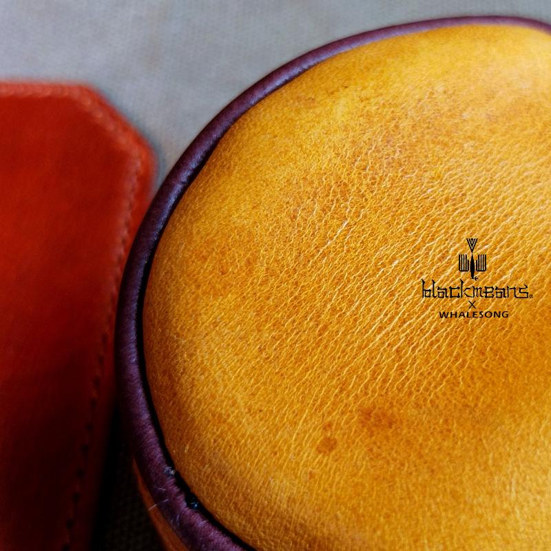 Retro Vegetable Tanned Leather Coin Purse: Genuine Oil Wax Cowhide Headphone Storage Bag