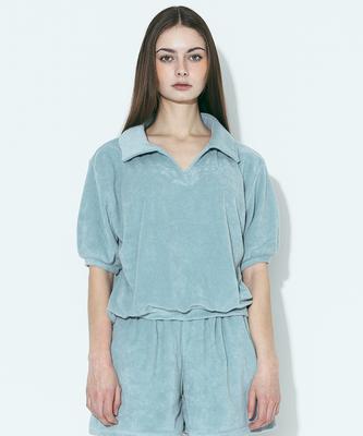 AGENT PEEK Agp Terry Polo Half Shirt (W) Mint