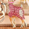 Rhinestone Goat Keychain Bling Lamb for Backpack, Metal Car Key Animal Theme Ring, Sheep Pendant Backpacks and Handbags Chain Decoration