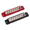 12 Terminal Power Distribution Block Bus Bar with Protective Cover 48V DC 180A for Cars RVs Ships Ya
