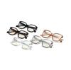Square Glasses Female Transparent Frame Covering Face Thin Face Plain Mirror Frame