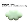Modern Cloud Decor Clips Small Resin Compact