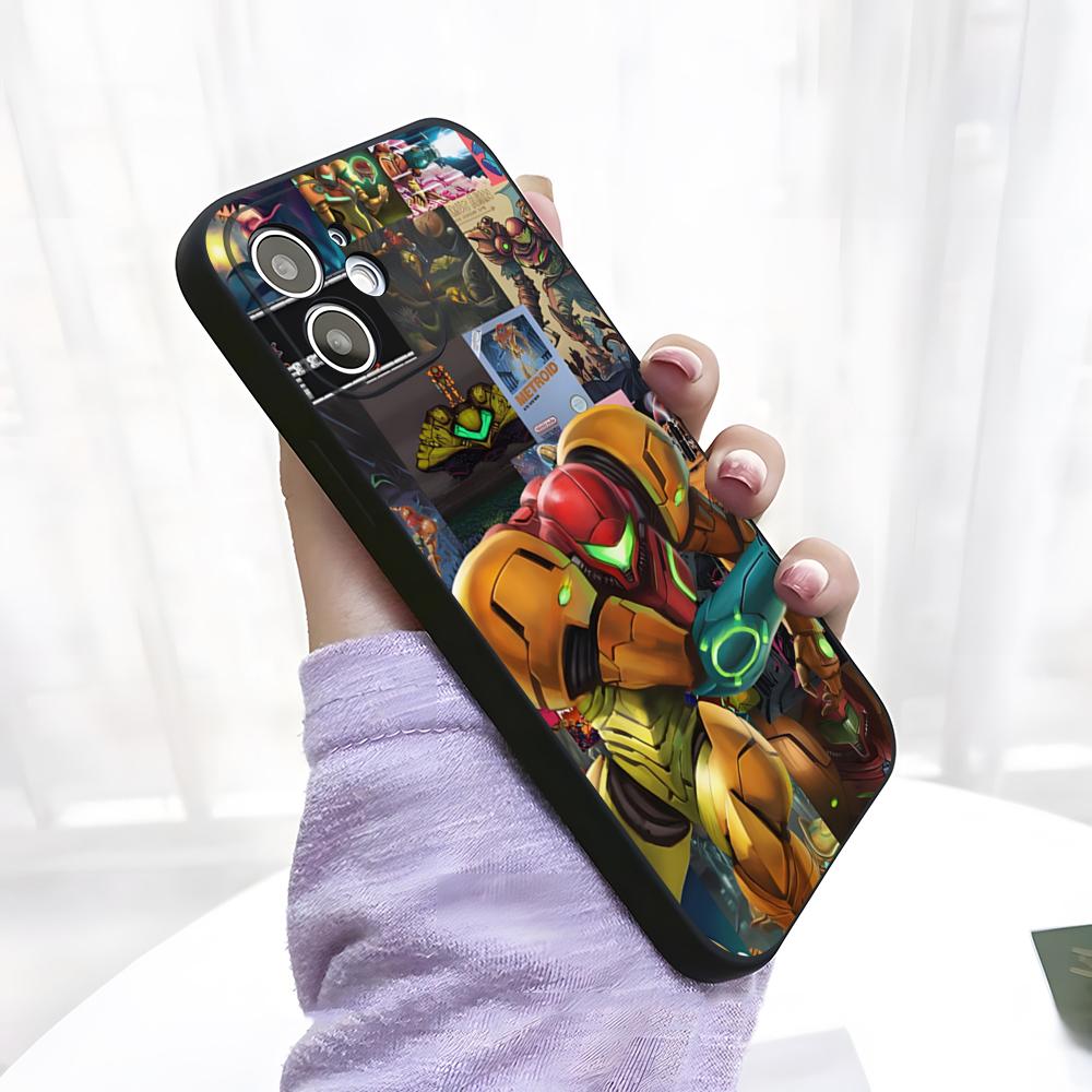 

Game Metroid Phone Case For IPhone 17 Pro Max 15 Pro 16 14 Plus 12 13 Mini 11 Pro Shockproof Soft Cover iPhone14 Pro