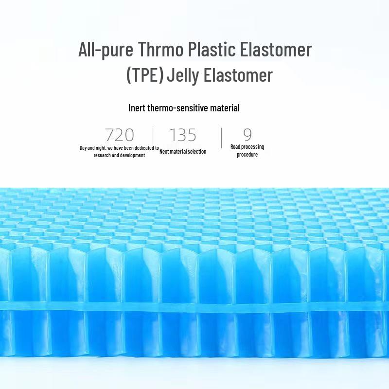 Extra Large Honeycomb Cooling Gel Seat Cushion for Office & Car