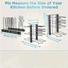Heavy-Duty 8-Tier Pot and Pan Rack Organizer Rust-Resistant Metal Kitchen Storage Stand with Sturdy Black Frame for Cookware