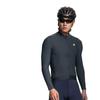 Mens Winter Thermal Cycling Jersey Long Sleeve Windproof Quick Dry Fleece Outdoor Riding Top Black Gray Green