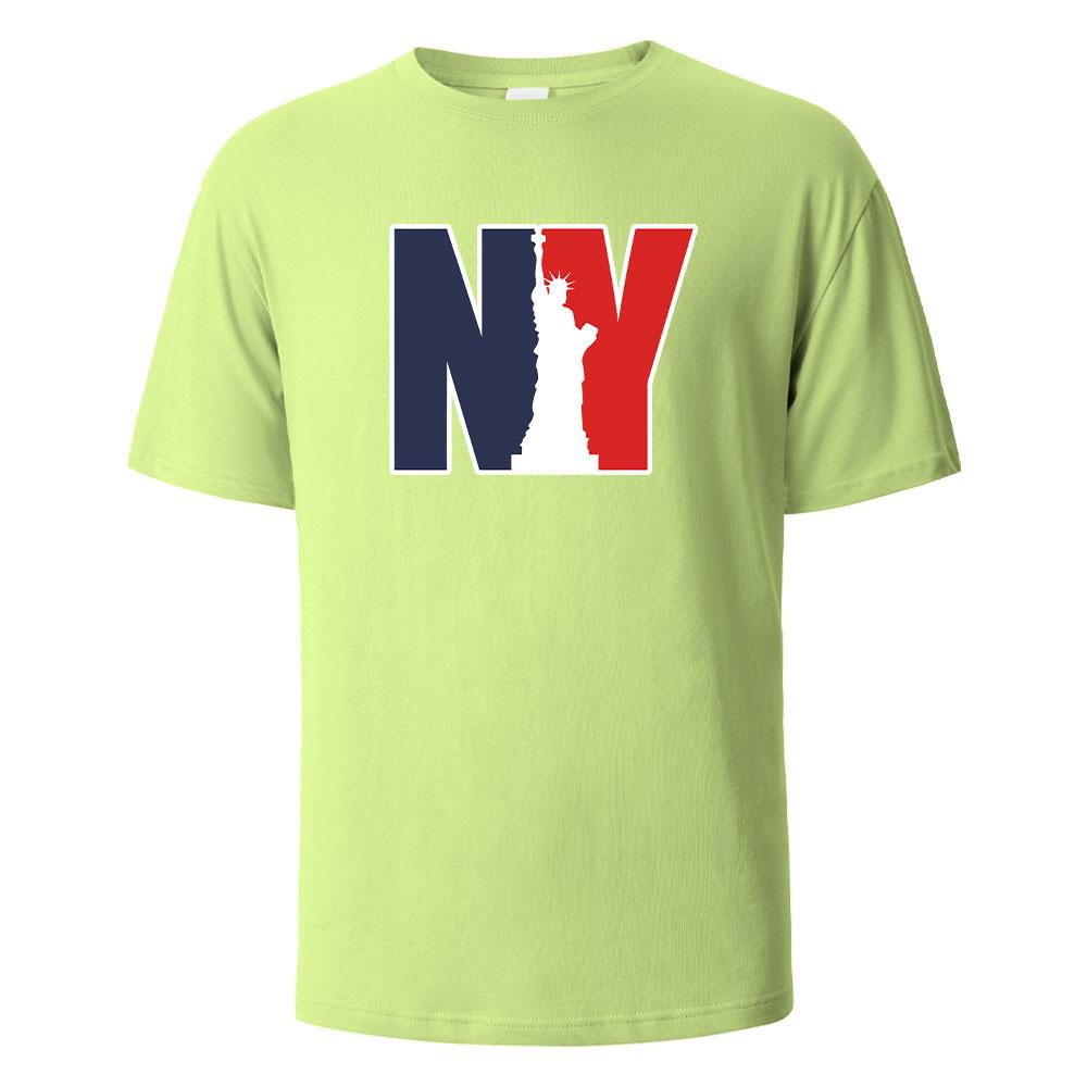 NewYork Print TShirt Summer Tees For Men Women 100 Cotton Oneck Oversize Casual Short sleeved Tops