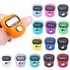 Random Color Finger Counter Ring 5 Digital LED Electronic Handheld Tally Counter Clicker Counter with Islamic Tasbih Bead