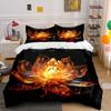 "Lotus LED Lighting Decor Set" Soft Comfortable Duvet Cover Bedding Set Included 1*Duvet Cover & 2*Pillowcases Gift