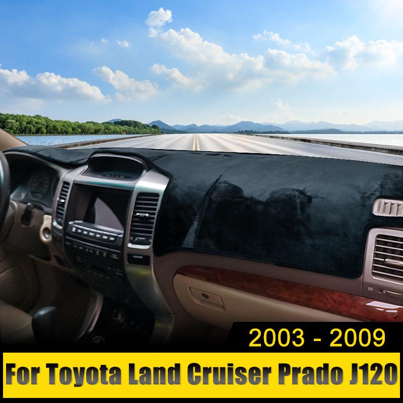 Car For Toyota Land Cruiser Prado 120 J120 2003-2006 2007 2008 2009 Dashboard Cover Avoid Light Pad Anti-UV Carpets Non-Slip Mat