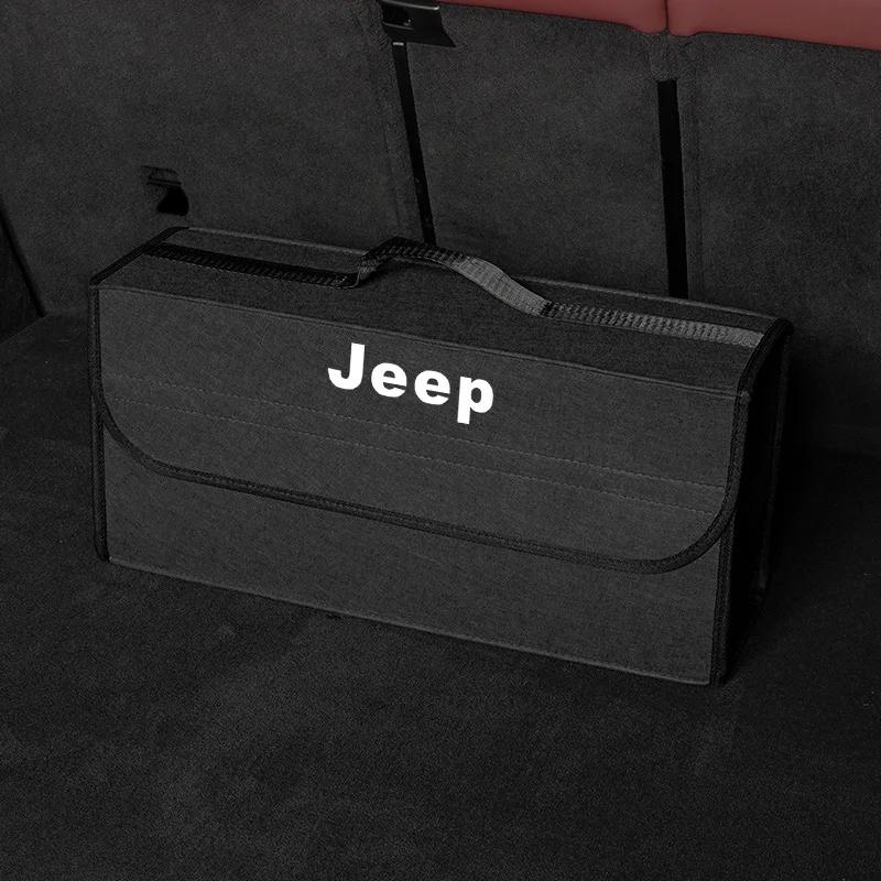 Per Jeep Organizzatore per Bagagliaio Auto Borsa Pieghevole Scatola per Riordinare Contenitori di Stoccaggio Per Jeep Grand Cherokee Wrangler JK Gladiator Compass Reneg