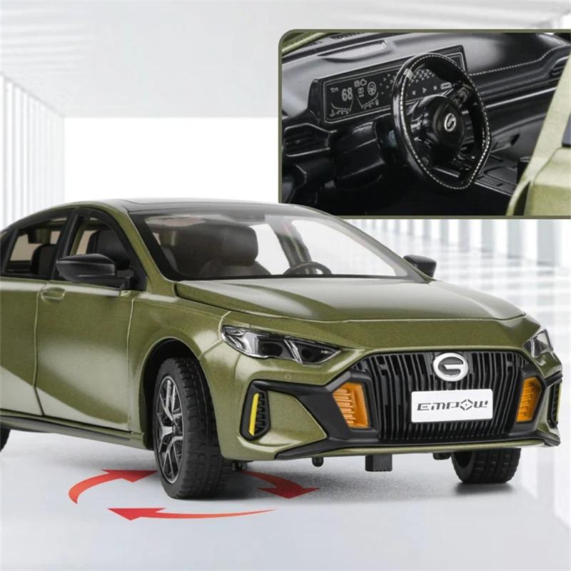 1/24 Slitina Diecast Kovový Model Auta - GAC Motor EMPOW 55 Kupé, Pouliční Sportovní Vozidlo, Dětský Dárek, Zvuk a Světlo
