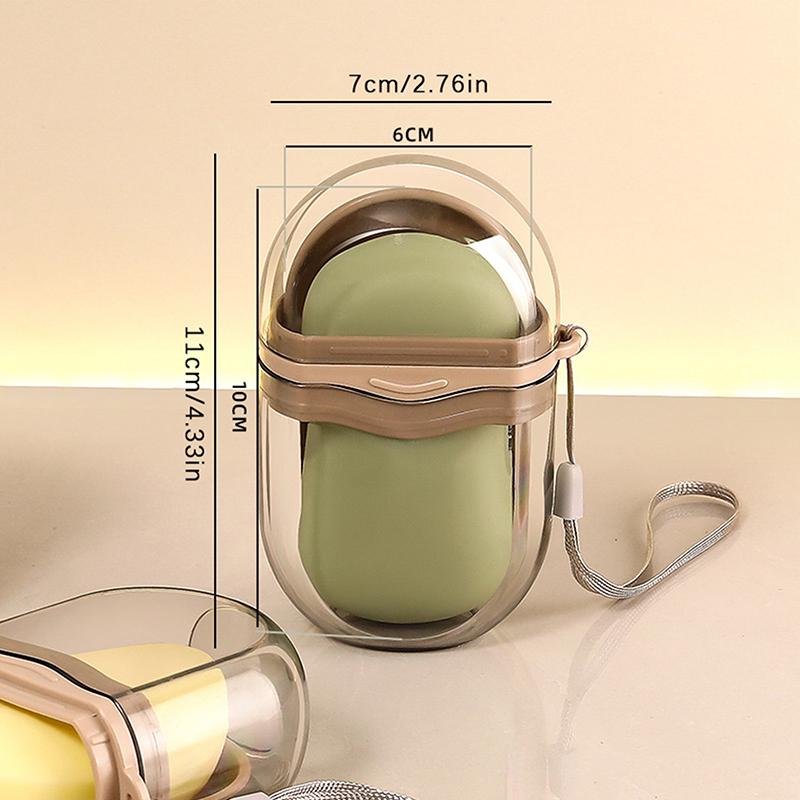 1Pc Travel Soap Box Portable Soap Dishes Sealed Drainage Soap Case Waterproof Soap Organizer Tray Leak Proof Soap Organizer