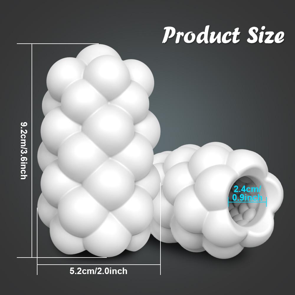 Soft Silicone Manual Male Masturbator Open-Ended Pocket Pussy Blowjob Glans Trainer Ejaculation Delay Simulation Sex Toy for Men