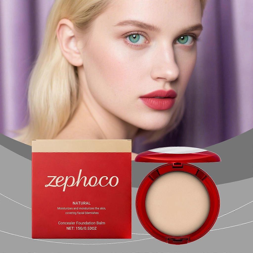 Zephoco Natürliche Farbe Feuchtigkeitsspendender Concealer Foundation Stick - Feuchtigkeitsspendende, Glatte und Leichte Natürliche Abdeckung für das Gesicht