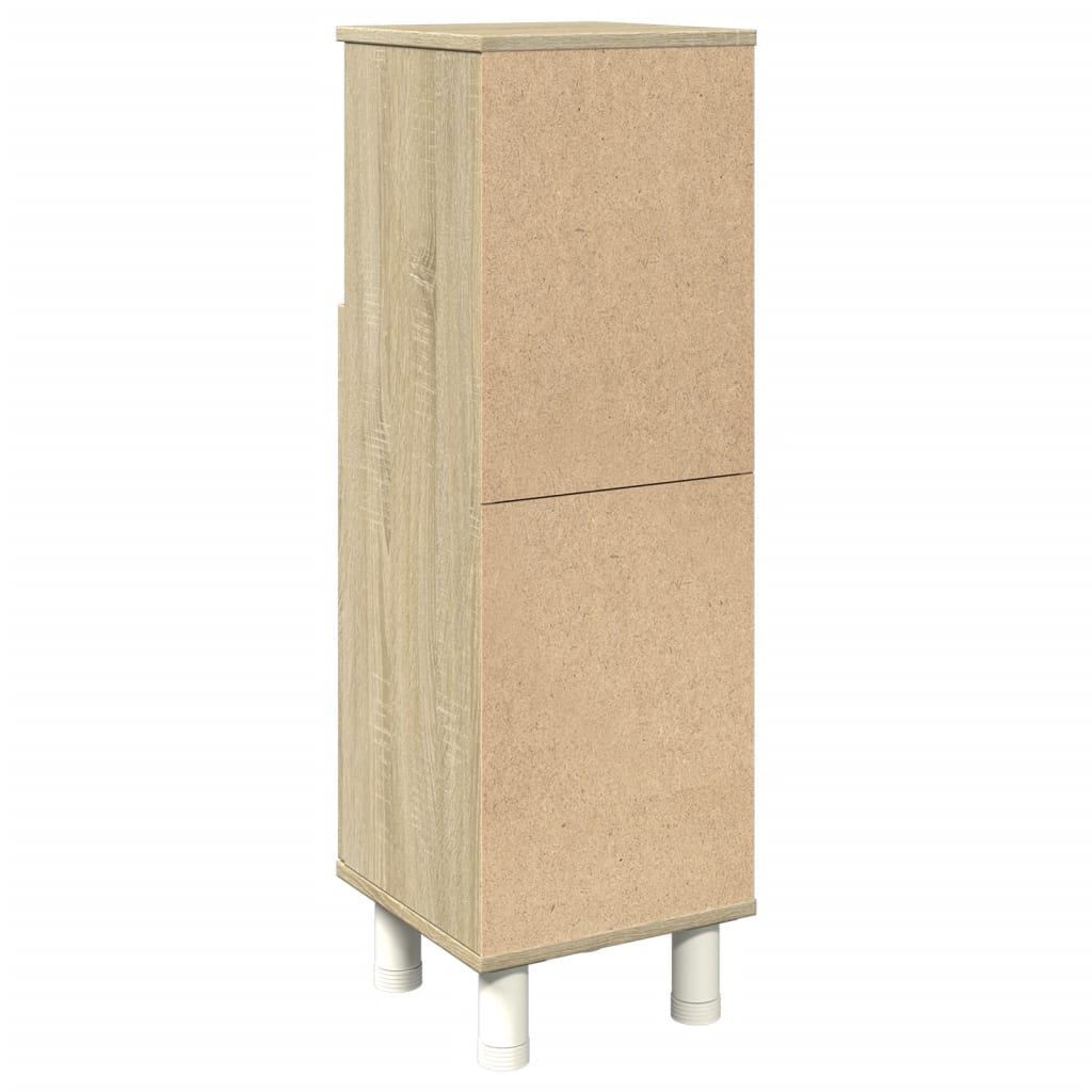 Bathroom Cabinet In Sonoma Oak 30.5 X 30 X 95 Cm Particleboard