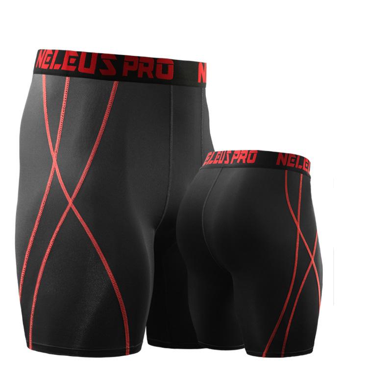 

8 цветов Мужские спортивные шорты Домашняя одежда Колготки Штаны Фитнес Бег трусцой Быстросохнущий беговой низ L чёрный/красный