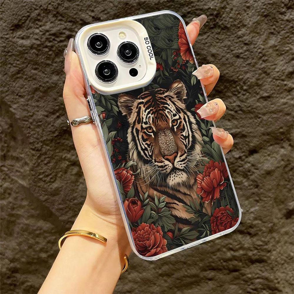 Superior Tiger Pattern Printing Phone Case For iPhone 15 Cases iPhone 11 12 13 14 15 16 Pro Max XS X XR Plus Shockproof Cover IPhone XS Max