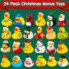 Christmas Rubber Duck Advent Calendar ,24 Days Christmas Countdown Calendar,24 Rubber Ducks for Boys Girls Christmas Party