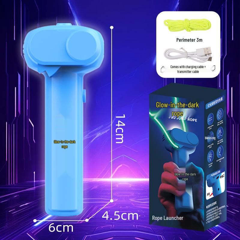 Rechargeable Electric Luminous Cat Teaser Rope Launcher Toy