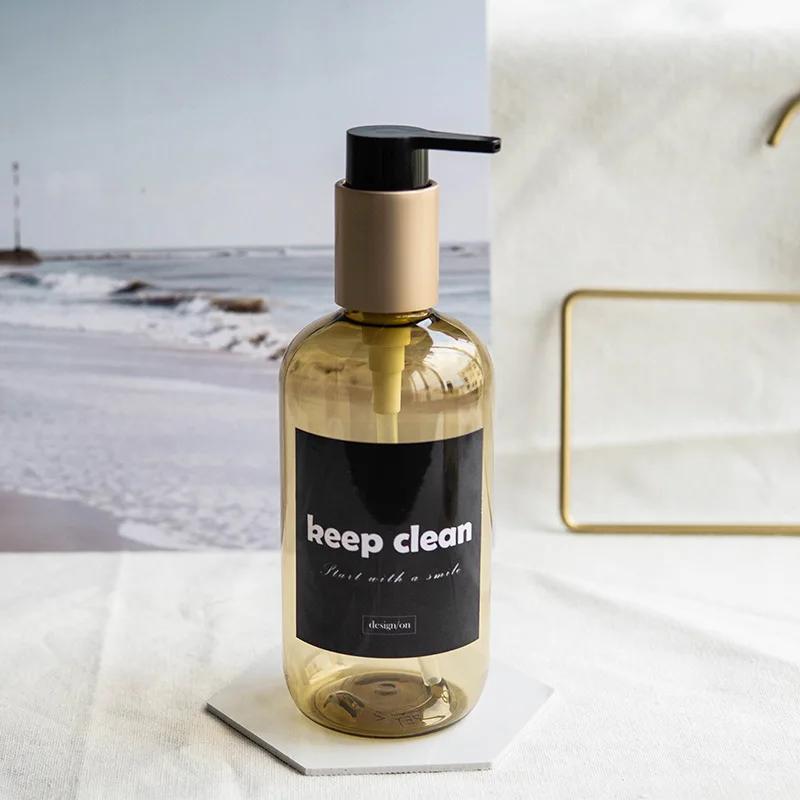

250/500 мл большой емкости диспенсер флакон жидкого лосьона шампуня мыла пресс-флаконы для гостиниц и путешествий многоразовый портативный флакон