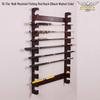 Wall-Mounted Wooden Fishing Rod Storage and Display Rack (10-Rod Capacity)