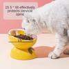 Cat Bowl Ceramic Cat Food Basin Cervical Protection Slanted Mouth Pet Supplies High Footed Bowl Cat Food Basin Dog and Cat Bowl