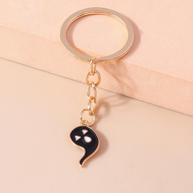 Cute Enamel Halloween Keychain Ghost Pumpkin Key Ring Gifts for Men Women Bag Pendants DIY Jewelry Accessories