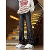 Hong Kong trendy men's summer new personalized letter jeans hip hop ins trendy high street trendy ruffian handsome trousers