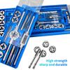 12/20/32/40 Pcs HSS Tap & Die Set Hand Tap Wrench Metric Thread Cutting Tool Kit M3-M12 65 HRC Screw Thread Repair
