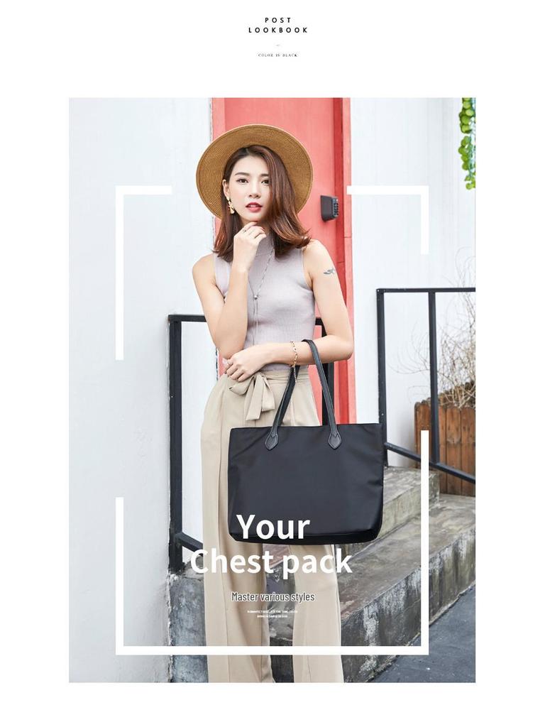 Tao Yin Fashionable Oxford Cloth Large Women's Shoulder Bag - 2024 Korean Style