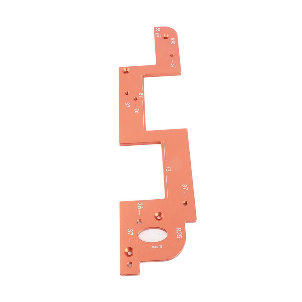 ARC Grooving Auxiliary Tool Anti Slip Easy to Operate Cabinet Door Slot Position Template for Woodworking Tool 6mm