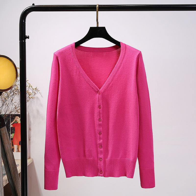 Damen Strickjacke - Leicht, Langarm, Kurzer Stil für Frühling und Herbst