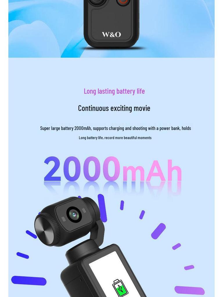 Q7 4K HD Sports Camera: Portable Handheld Action Cam for Outdoor and Travel Vlogs