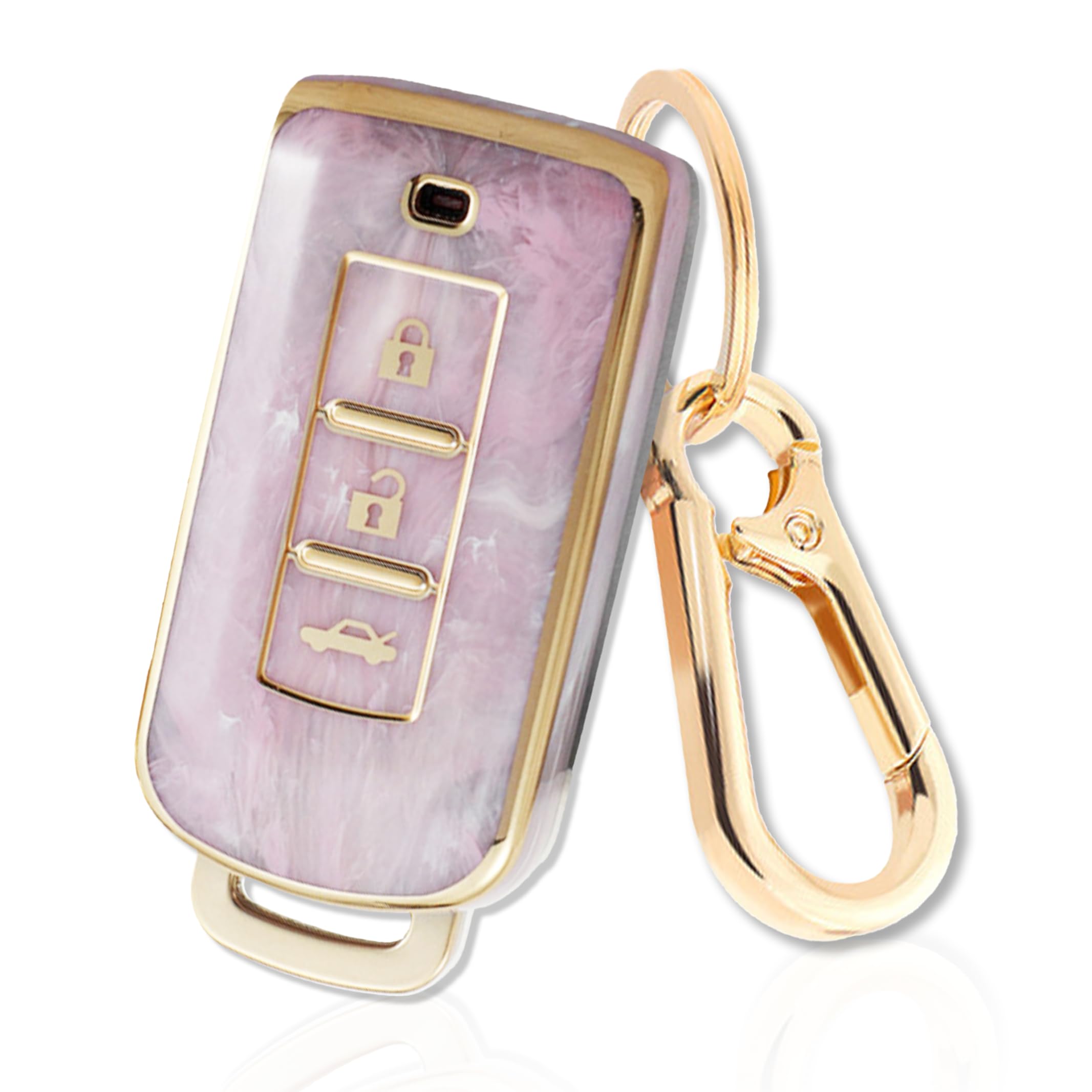 

Nissan Mitsubishi Compatible Smart Key Case TPU Key Cover Compatible Car Models Delica D5 розовый