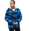 Зимняя куртка Brandit Lumberjacket Hooded black/blue