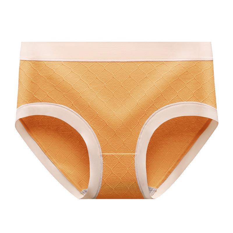 Women s Pure Cotton Mid-Waist Graphene Antibacterial Panties - High Elasticity, Comfortable, Breathable, Skin-Friendly XL