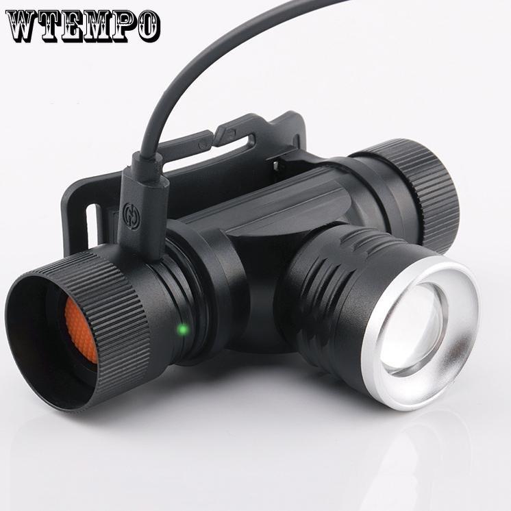 XHP70 Headlights USB Charging Support Output Outdoor Strong Light Headlights Telescopic Zoom P50 Headlights