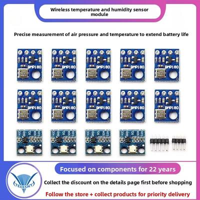 1PCS GY-68 BMP180 High-Precision Digital Pressure and Temperature Sensor Module Compatible with BMP085 for Arduino ESP32